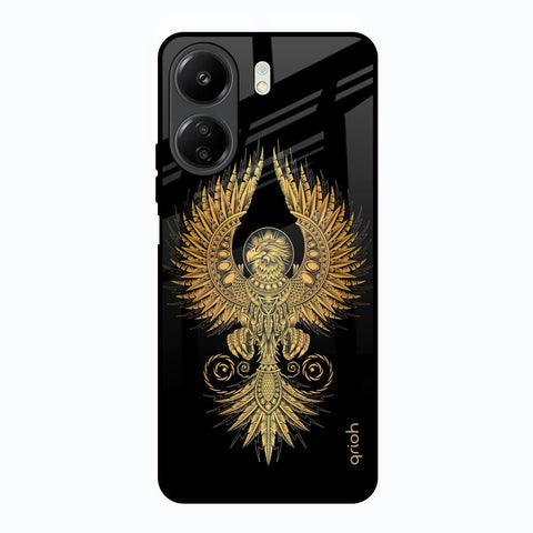 Mythical Phoenix Art Redmi 13C Glass Back Cover Online