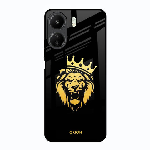 Lion The King Redmi 13C Glass Back Cover Online