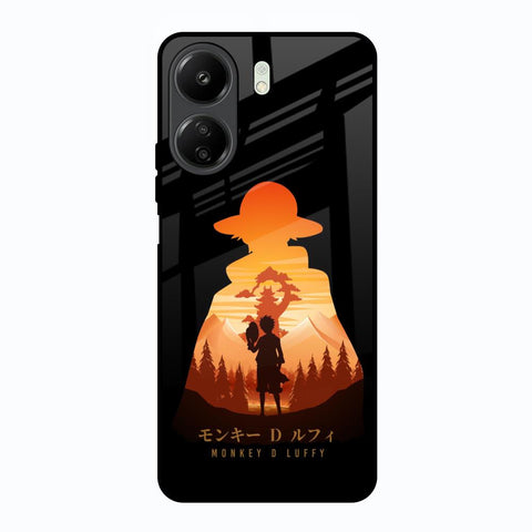 Luffy One Piece Redmi 13C Glass Back Cover Online