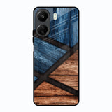 Wooden Tiles Redmi 13C Glass Back Cover Online