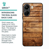 Wooden Planks Glass Case for Redmi 13C