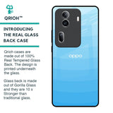Wavy Blue Pattern Glass Case for Oppo Reno11 Pro 5G