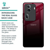 Wine Red Glass Case For Oppo Reno11 Pro 5G