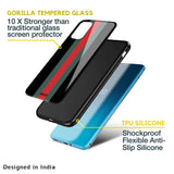 Vertical Stripes Glass Case for OnePlus 10T 5G