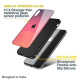 Sunset Orange Glass Case for iPhone SE 2022