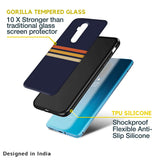 Tricolor Stripes Glass Case For OnePlus 10R 5G