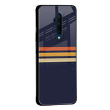 Tricolor Stripes Glass Case For OnePlus 7T