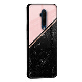 Marble Texture Pink Glass Case For OnePlus 7T Pro