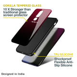 Wine Red Glass Case For OPPO F21 Pro 4G