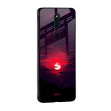 Morning Red Sky Glass Case For Oppo A96