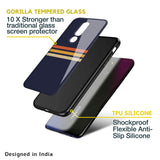 Tricolor Stripes Glass Case For Oppo Reno7 5G