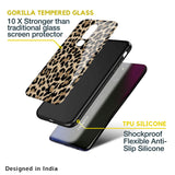 Leopard Seamless Glass Case For Oppo F19