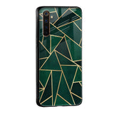 Abstract Green Glass Case For Realme 9 5G