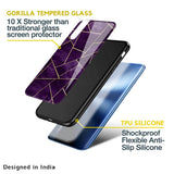 Geometric Purple Glass Case For Realme 9 5G