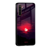Morning Red Sky Glass Case For Realme C35