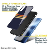 Tricolor Stripes Glass Case For Realme 7 Pro