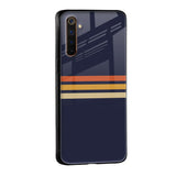 Tricolor Stripes Glass Case For Realme 9 5G