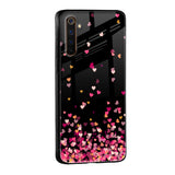 Heart Rain Fall Glass Case For Realme 9 5G