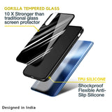 Black & Grey Gradient Glass Case For Realme C35