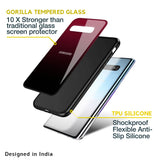 Wine Red Glass Case For Samsung Galaxy A21s