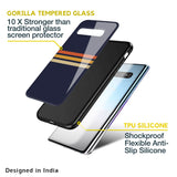 Tricolor Stripes Glass Case For Samsung Galaxy A30s