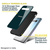 Hunter Green Glass Case For Samsung Galaxy F13