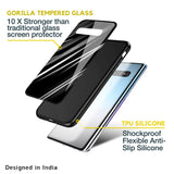 Black & Grey Gradient Glass Case For Samsung Galaxy A30s