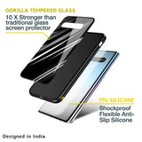 Black & Grey Gradient Glass Case For Samsung Galaxy M53 5G