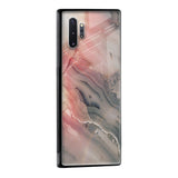 Pink And Grey Marble Glass Case For Samsung Galaxy A03s