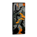 Camouflage Orange Glass Case For Samsung Galaxy S10