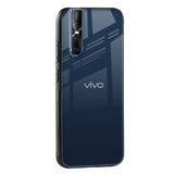 Overshadow Blue Glass Case For Vivo Y51 2020