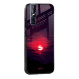 Morning Red Sky Glass Case For Vivo Y75 5G