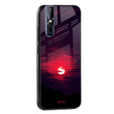 Morning Red Sky Glass Case For Vivo V21e