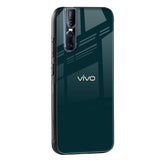 Hunter Green Glass Case For Vivo V23 5G