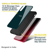 Hunter Green Glass Case For Vivo V23 5G