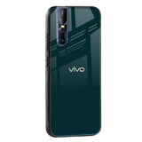Hunter Green Glass Case For Vivo X60