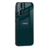 Hunter Green Glass Case For Vivo V23e 5G