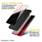 Marble Texture Pink Glass Case For Vivo V23 5G