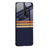 Tricolor Stripes Glass Case For Mi 11 Lite NE 5G