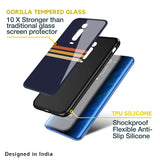 Tricolor Stripes Glass Case For Mi 11T Pro 5G