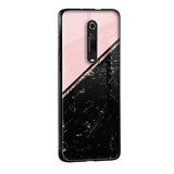 Marble Texture Pink Glass Case For Redmi Note 11