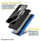 Black & Grey Gradient Glass Case For Xiaomi Mi 10