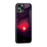 Morning Red Sky Glass Case For iPhone X