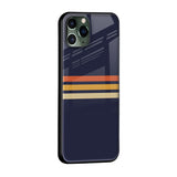 Tricolor Stripes Glass Case For iPhone XS Max