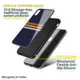 Tricolor Stripes Glass Case For iPhone SE 2020