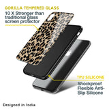 Leopard Seamless Glass Case For iPhone 8