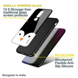 Cute Penguin Glass Case for Oppo A54