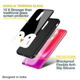 Cute Penguin Glass Case for Poco X3 Pro