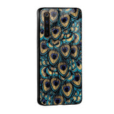 Peacock Feathers Glass case for Realme 8