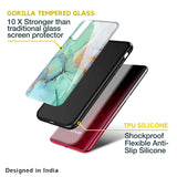 Green Marble Glass case for Vivo V25